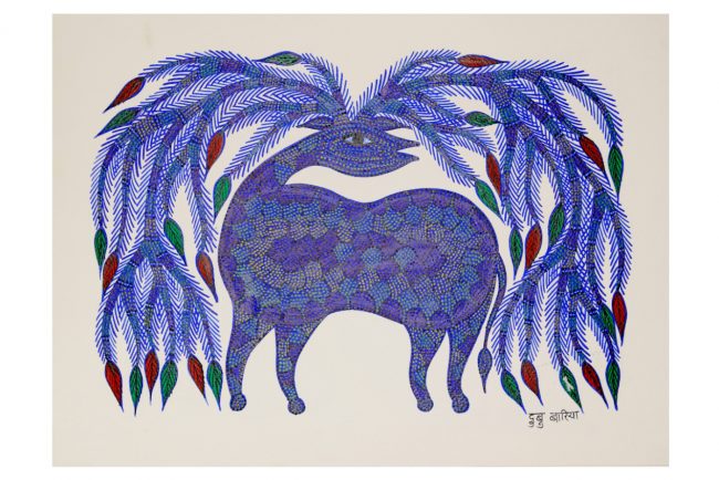 Bhil Paper Multicolor Standard Size Painting