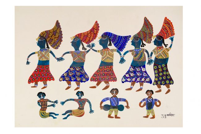 Bhil Paper Multicolor Standard Size Painting