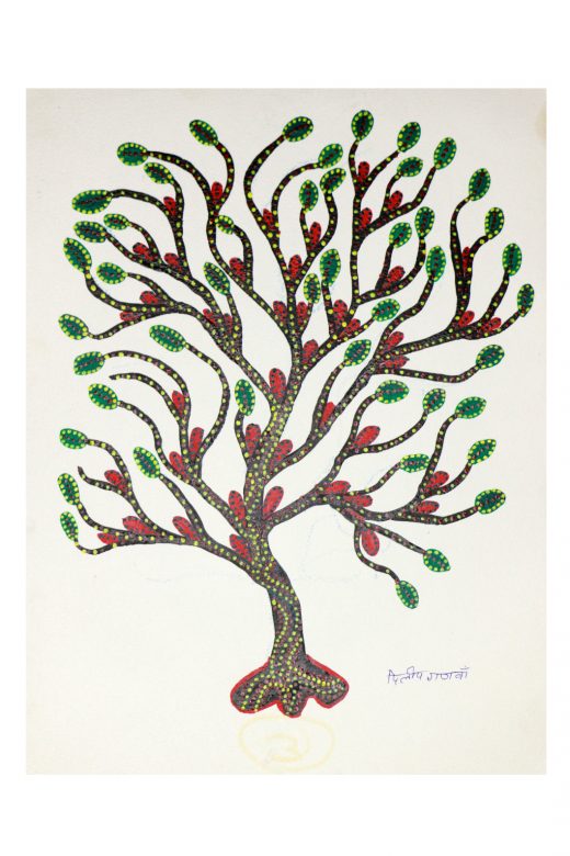 Bhil Paper Multicolor Standard Size Painting