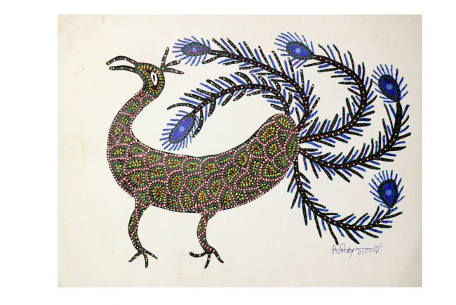 Bhil Paper Multicolor Standard Size Painting