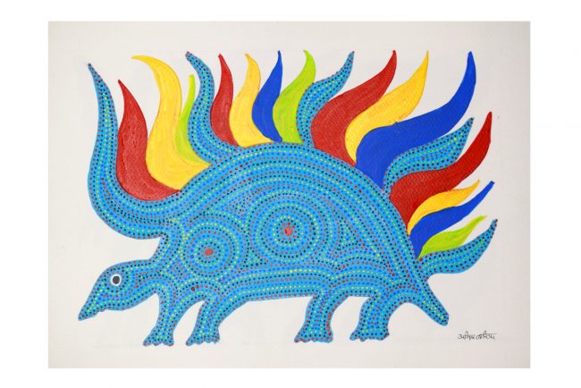 Bhil Paper Multicolor Standard Size Painting