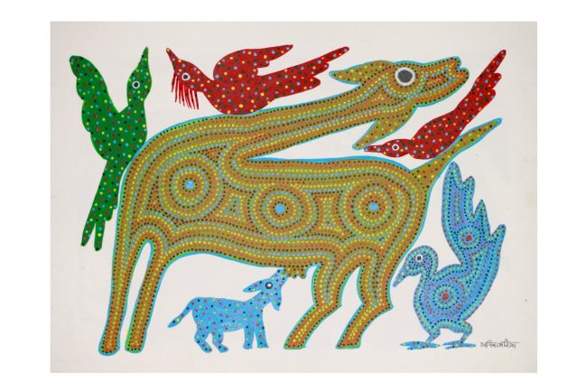 Bhil Paper Multicolor Standard Size Painting