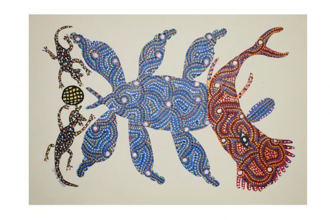 Bhil Paper Multicolor Standard Size Painting