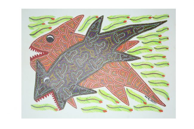 Bhil Paper Multicolor Standard Size Painting