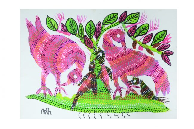 Bhil Paper Multicolor Standard Size Painting