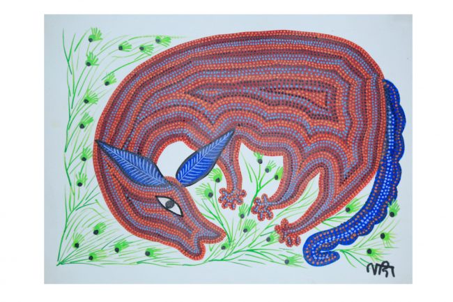 Bhil Paper Multicolor Standard Size Painting