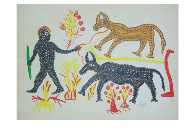 Bhil Paper Multicolor Standard Size Painting