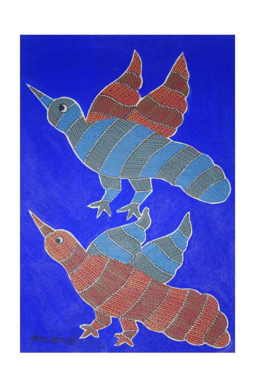Bhil Paper Multicolor Standard Size Painting