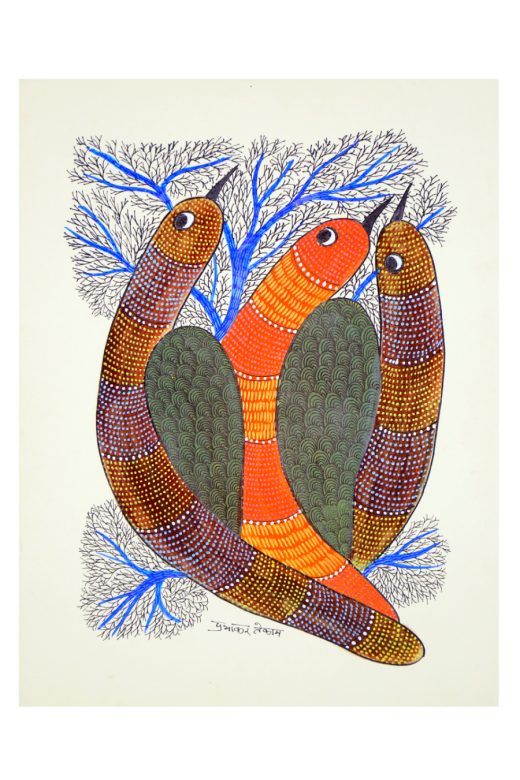 Gond Paper Multicolor Standard Size Painting