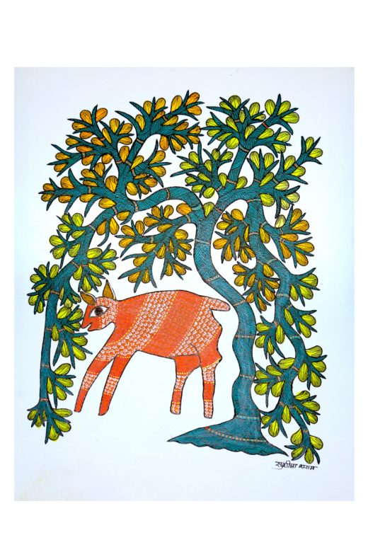 Handmade Multicolor Gond Paper Painting