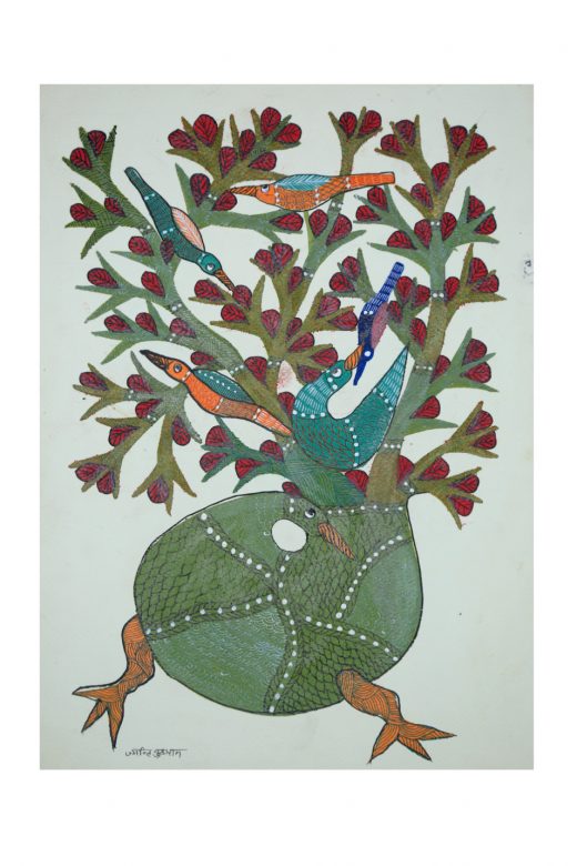 Gond Paper Multicolor Standard Size Painting