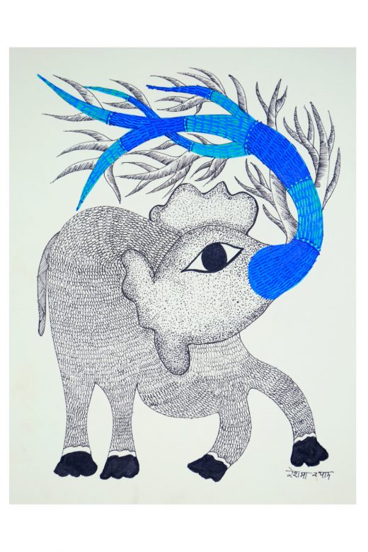 Gond Paper Multicolor Standard Size Painting