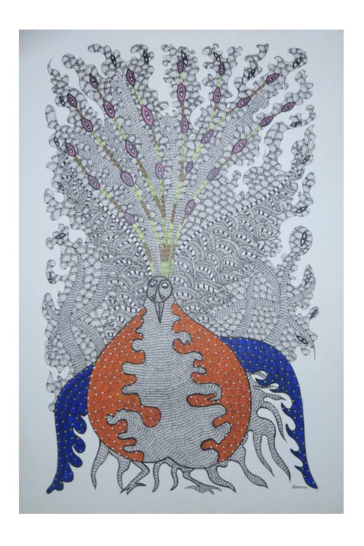 Gond Paper Multicolor Standard Size Painting
