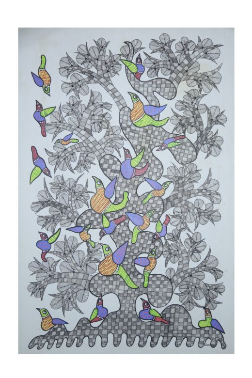 Gond Paper Multicolor Standard Size Painting