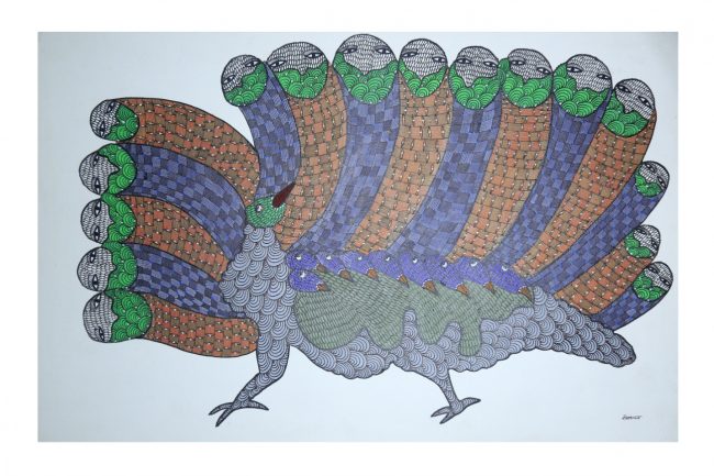 Gond Paper Multicolor Standard Size Painting