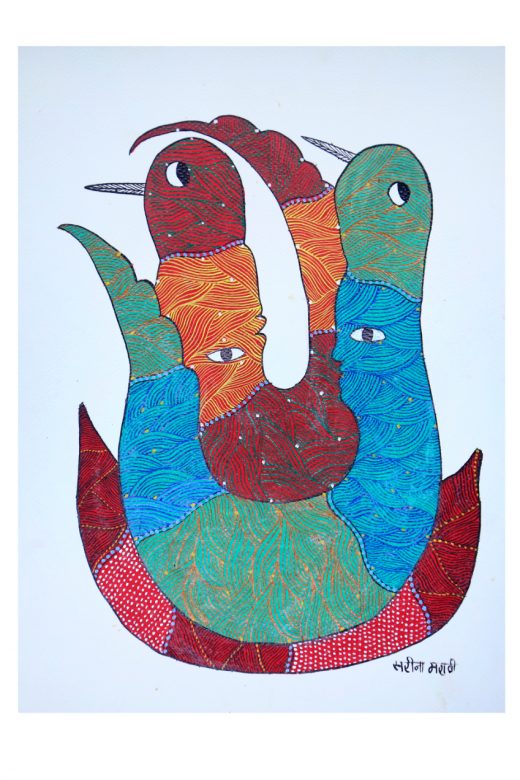 Gond Paper Multicolor Standard Size Painting