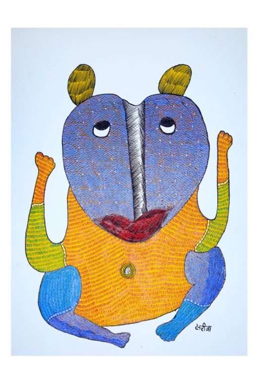 Gond Paper Multicolor Standard Size Painting