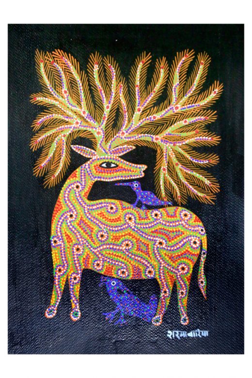 Handmade Multicolor Gond Paper Painting