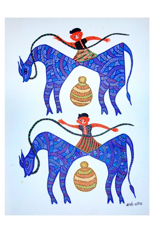 Handmade Multicolor Gond Paper Painting