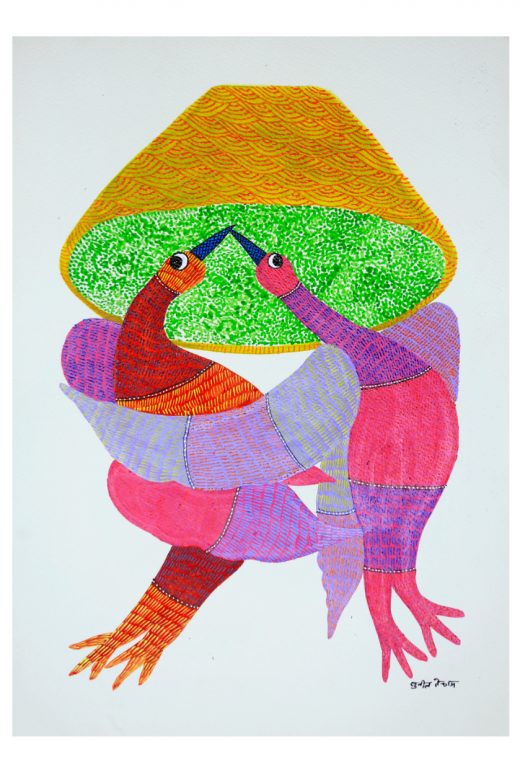 Handmade Multicolor Gond Paper Painting