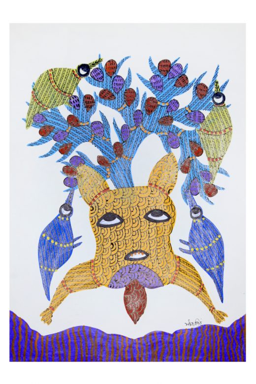 Handmade Multicolor Gond Paper Painting