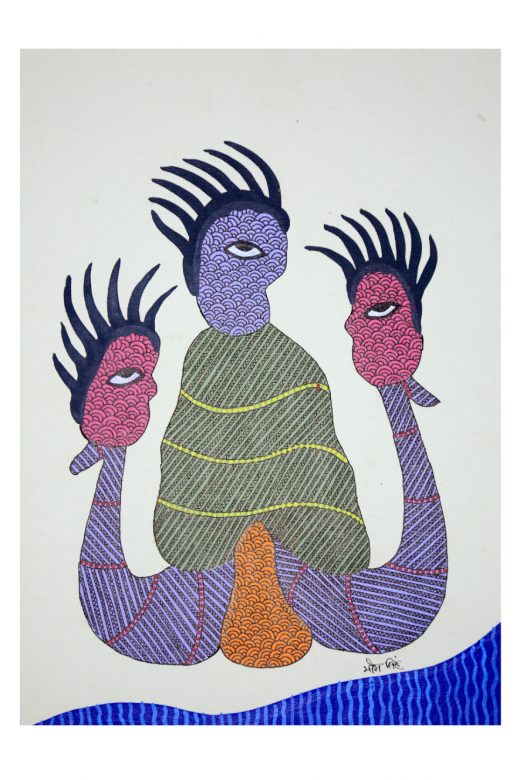 Handmade Multicolor Gond Paper Painting