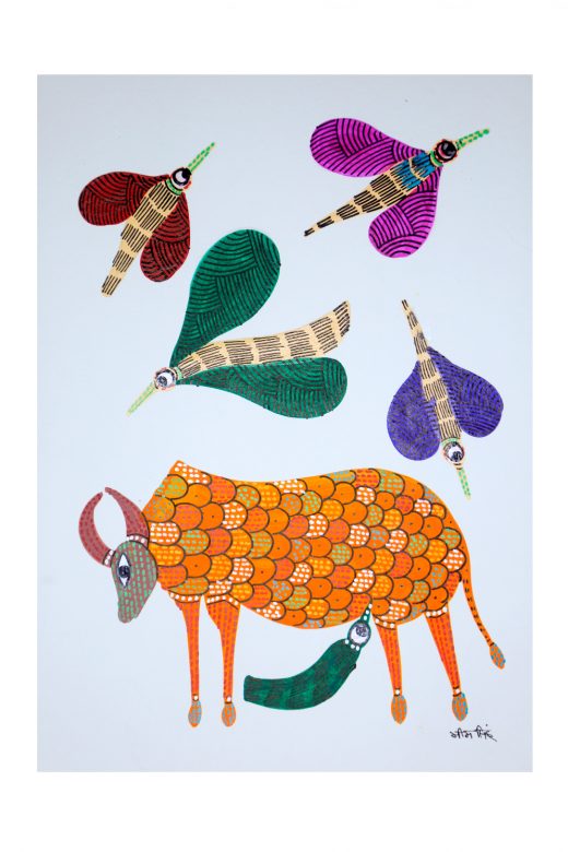 Handmade Multicolor Gond Paper Painting