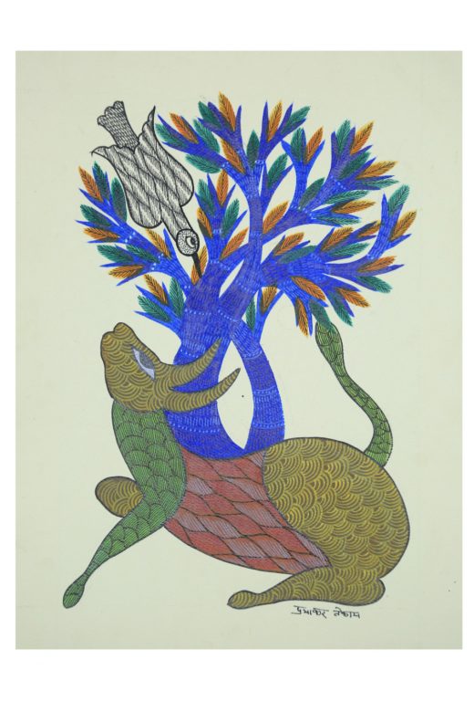 Handcrafted Multicolor Gond Paper Painting