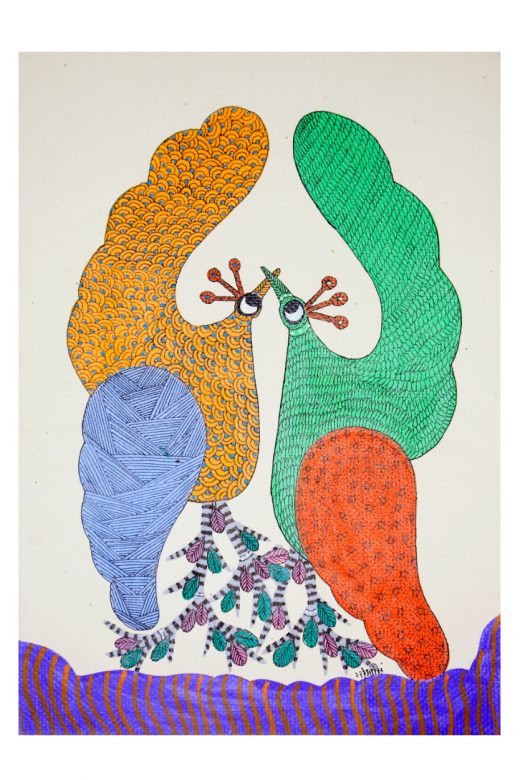 Handmade Multicolor Gond Paper Painting
