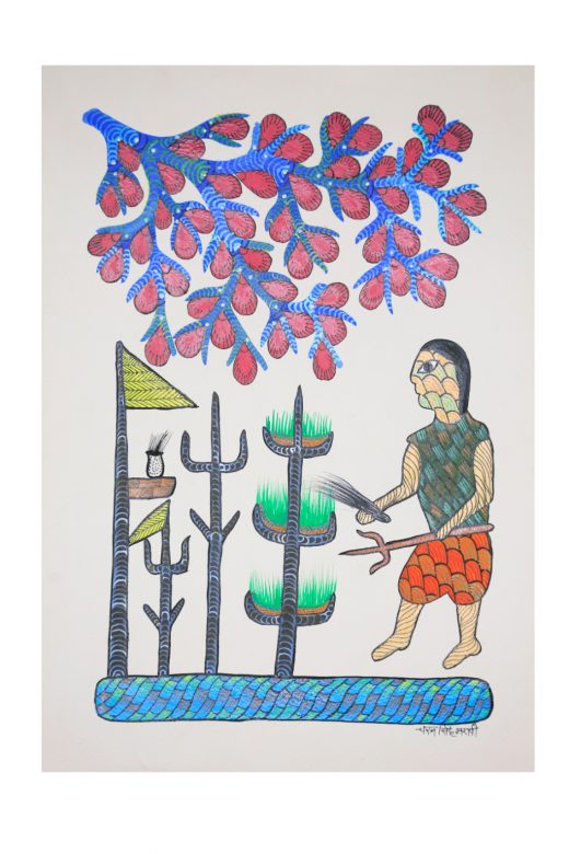 Handcrafted Multicolor Gond Paper Painting