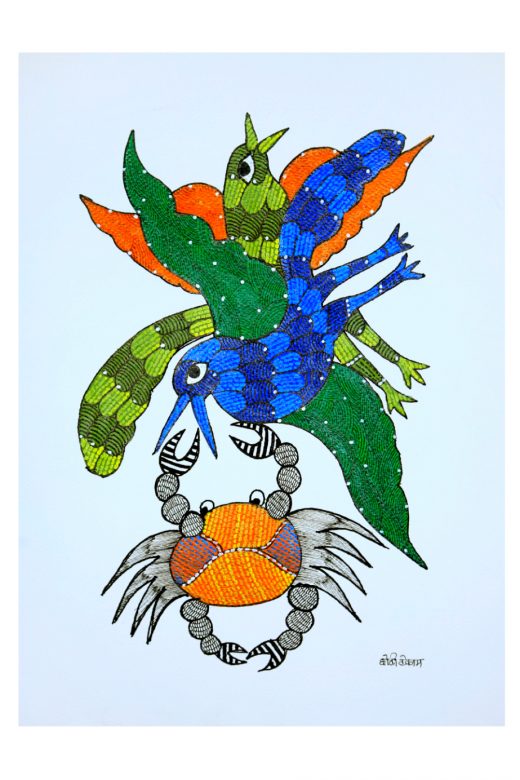 Handcrafted Multicolor Gond Paper Painting