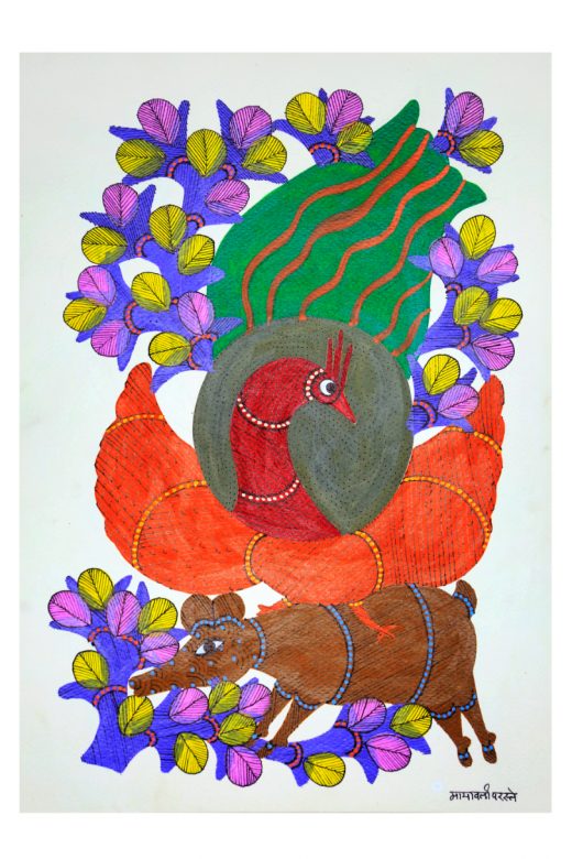 Handcrafted Multicolor Gond Paper Painting