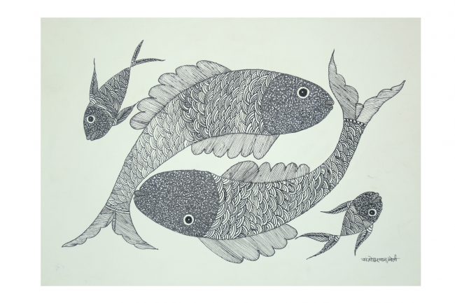 Handcrafted Multicolor Gond Paper Painting