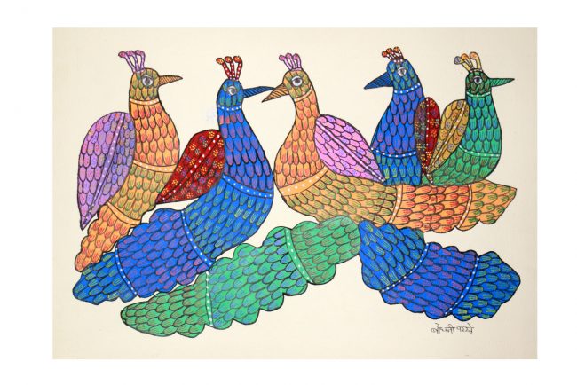 Handcrafted Multicolor Gond Paper Painting