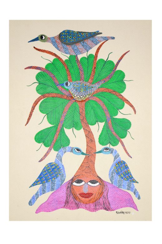 Handcrafted Multicolor Gond Paper Painting