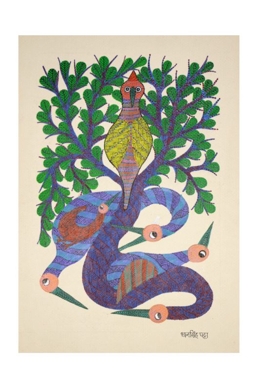 Handcrafted Multicolor Gond Paper Painting