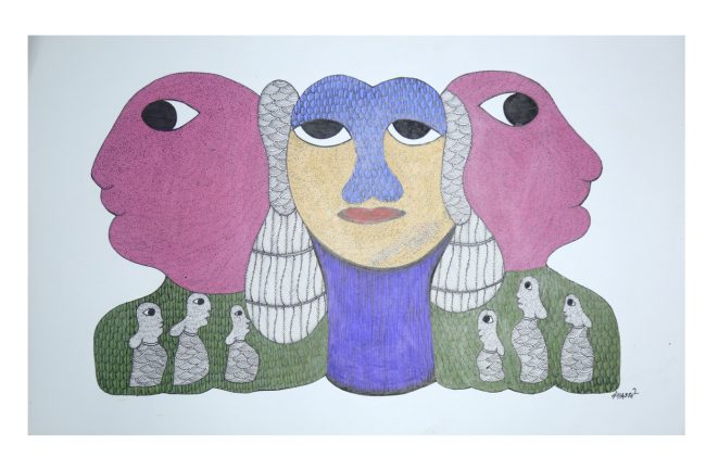 Handcrafted Multicolor Gond Paper Painting
