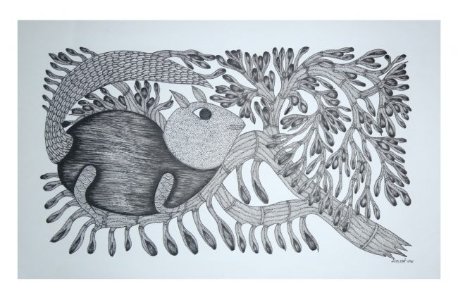 Handcrafted Multicolor Gond Paper Painting