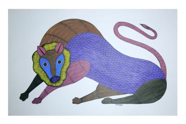 Handcrafted Multicolor Gond Paper Painting