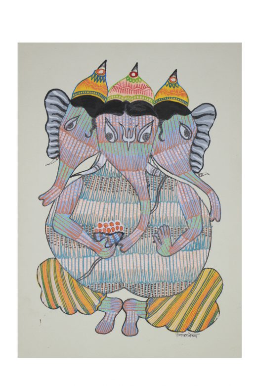 Handmade Gond Paper Painting