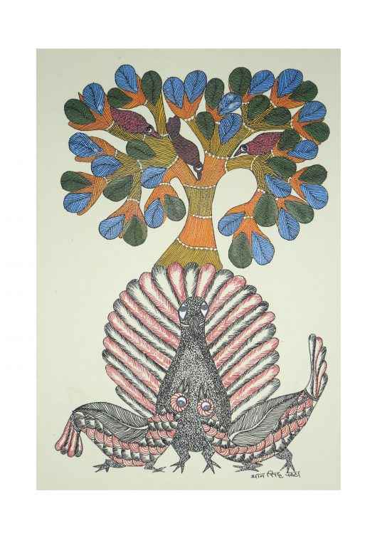 Handmade Gond Paper Painting