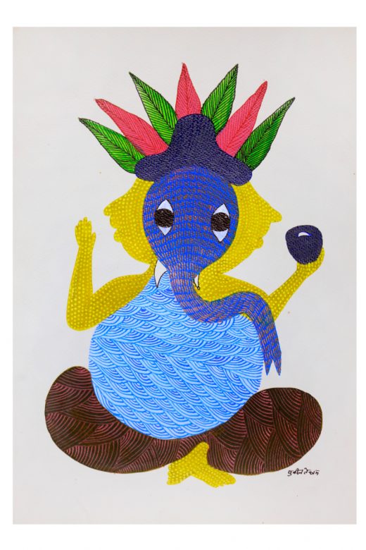 Handmade Gond Paper Painting