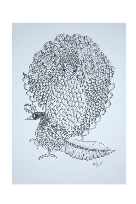 Handcrafted Multicolor Gond Paper Painting