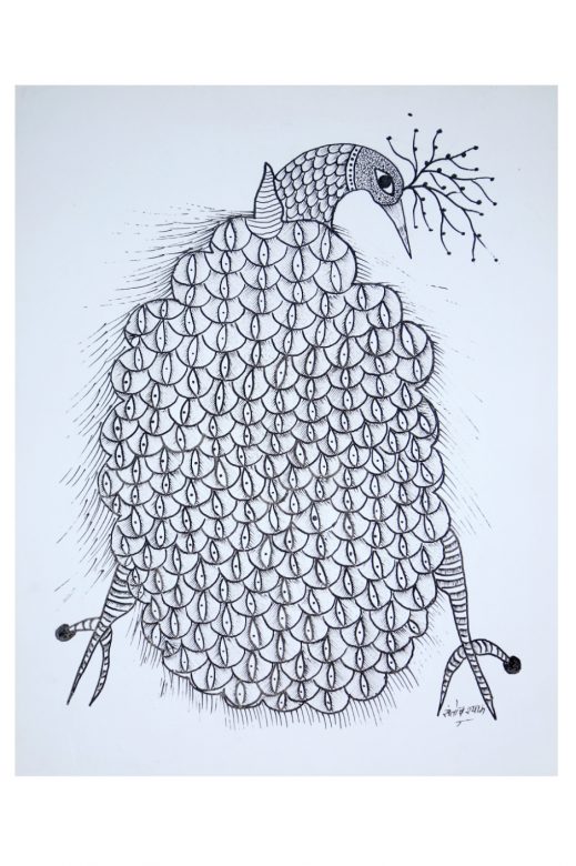 Handmade Multicolor Gond Paper Painting