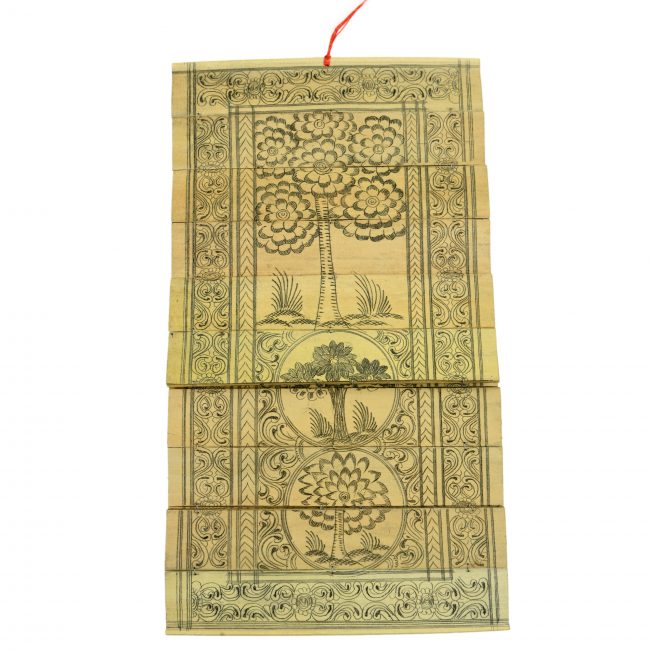 Palm Leaf Engraved Pattachitra Tree of Life Tribal Painting