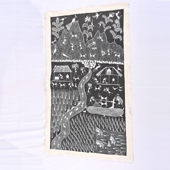 Warli Cloth Painting