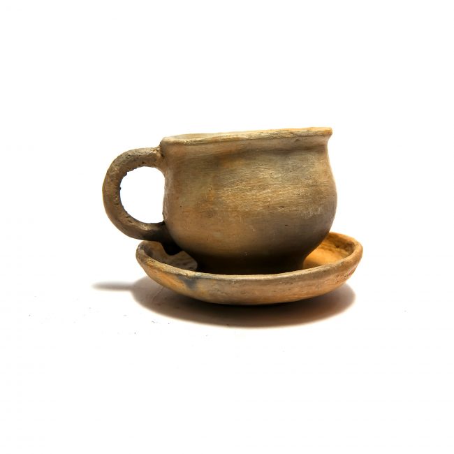 Handcrafted Brown Cup And Saser Micro