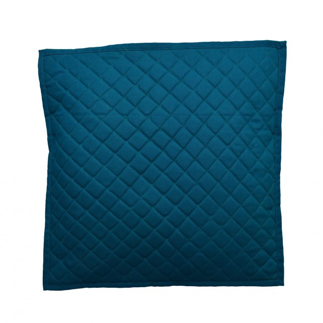 Handcrafted Cotton and Sponge Green Cushion Cover