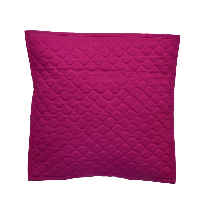 Handcrafted Cotton and Sponge Pink Cushion cover