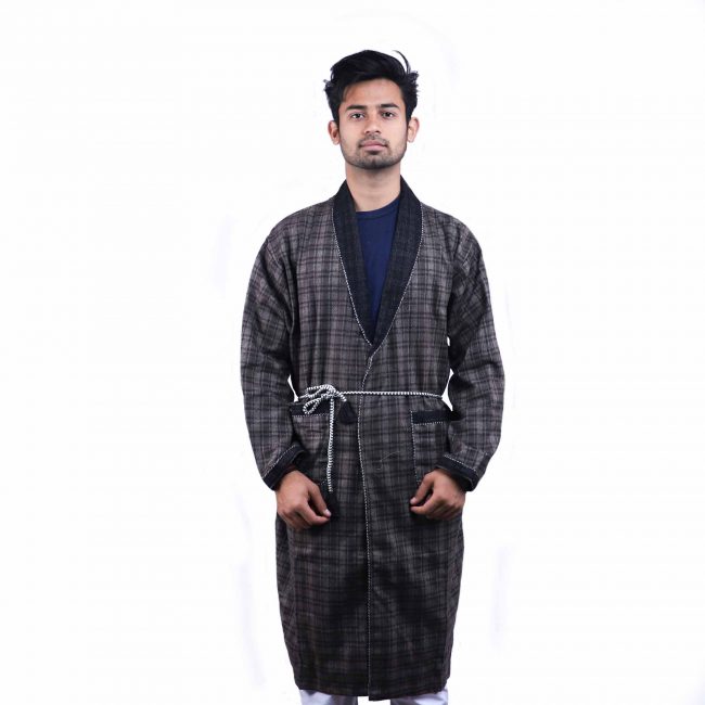 Woolen Gown Coffee Brown